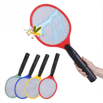 Triple Nets House Fly Swatter Electric Pest Repeller Bug Zapper Racket Wireless Long Handle