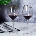 4 styles 400-500ml Creative Dream Oblique Mouth Red Wine Glass Cup Gilt Goblet Bordeaux Burgundy Cup Bar Family Gift Drinkware