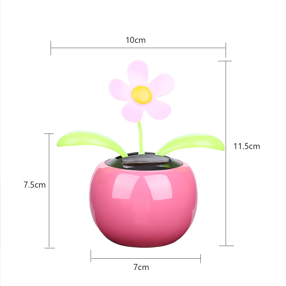 1PC Moving Dancing Swing Flip flap Solar Toy Power Sunflower Apple Car gadgets Gift Home Toys Decorating Plants