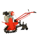 Multi-purpose crawler micro tiller 178 diesel hand starter + flip plow + ditch plow + hoe + toothbrush + fertilizer basket