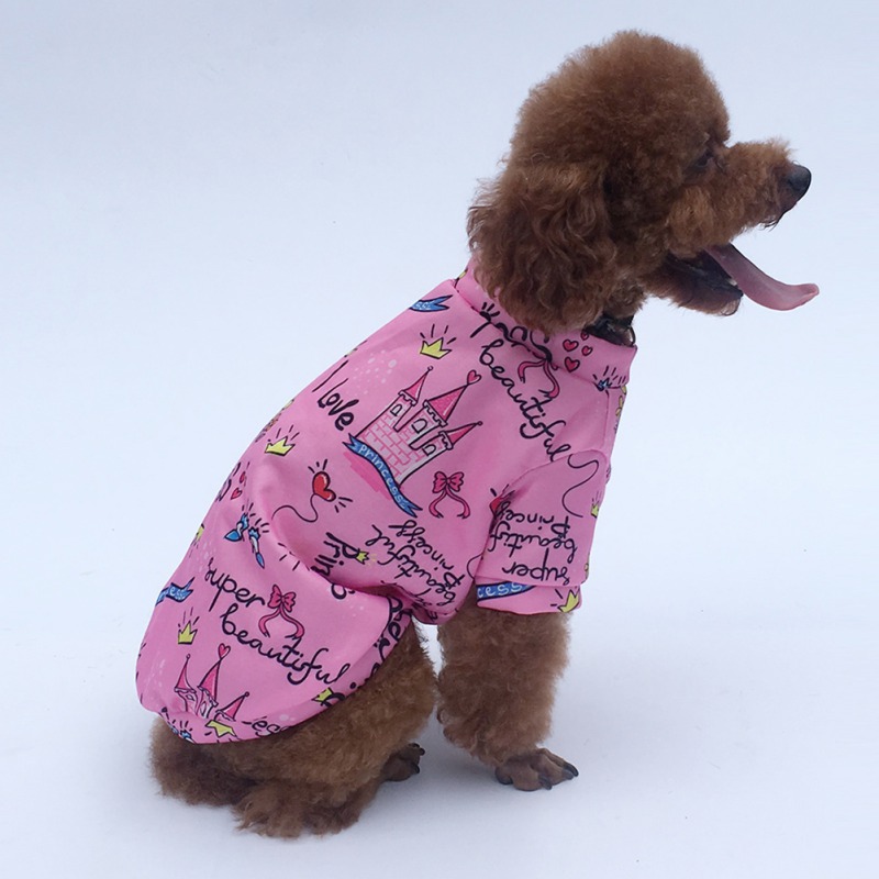 Puppy Pullover Cotton Velvet Pet Warm Sweater Casual Princess Style Round Neck Hoodies Clothes For Small Medium Dogs Pet Product