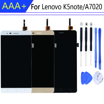 For pantalla Lenovo Vibe K5 note LCD A7020 display in Mobile Phone LCDs Touch Screen Digitizer Assembly Parts
