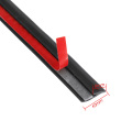 2M Slanted T-Type Car Door Gap Rubber Sealing Strip Sticker Seal Sound Insulation Weatherstrip Edge Sealant Black White