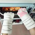 Microwave Oven Glove Cat Paw Cotton Baking Insulated Mitten Pure Cotton Microwave Oven Baking Glove Single 1pcs