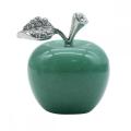 Green Aventurine 1.2Inch Apple Gemstone Crafts for Home office Decoration