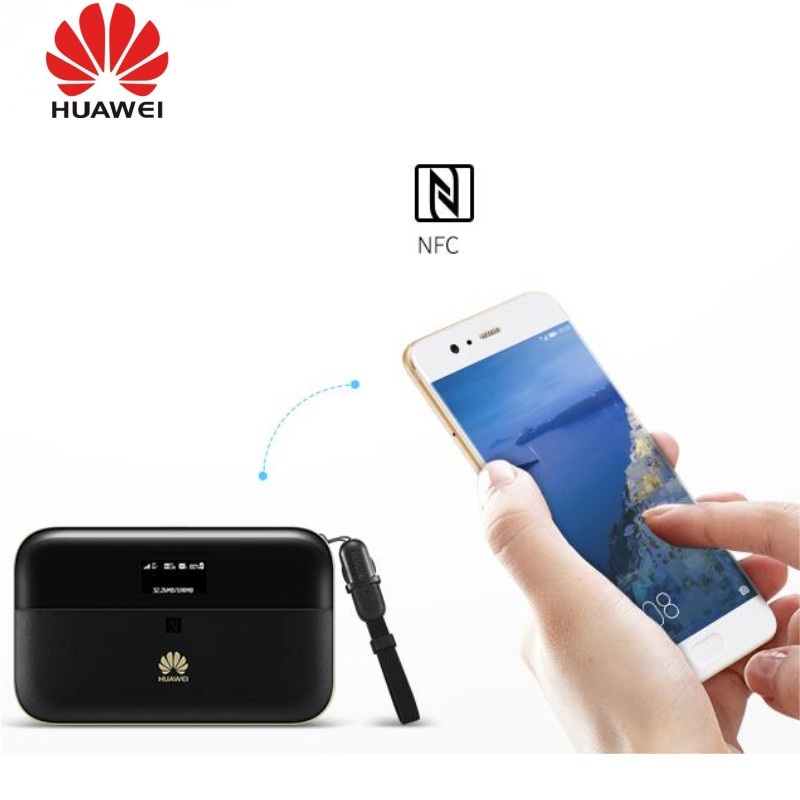 300Mbps Huawei WiFi 2 Pro E5885 3G 4G LTE FDD TDD Wireless Pocket WiFi Router with Ethernet Port 6400mAh power bank