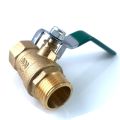 2pcs 1/2'' Male to Female Water Gas Oil with Lever Handle Copper Plumbing Tap Brass Ball Valve