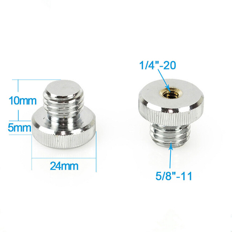 1/4"-20 To 5/8"-11 Threaded Screw Adapter For Tripod Laser Level Adapter Instrument Parts Accessories