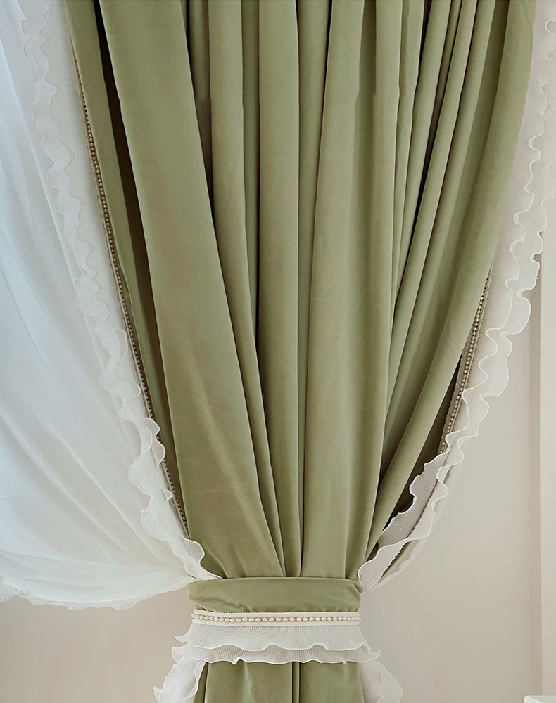 French Manageable High Shading Cashmere Curtains