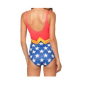 Hot Superman Swimwear Women Sexy Triangle Fitness Suits One Piece S TO 4XL Red Blue Plus Size Swimwear 2 Patterns