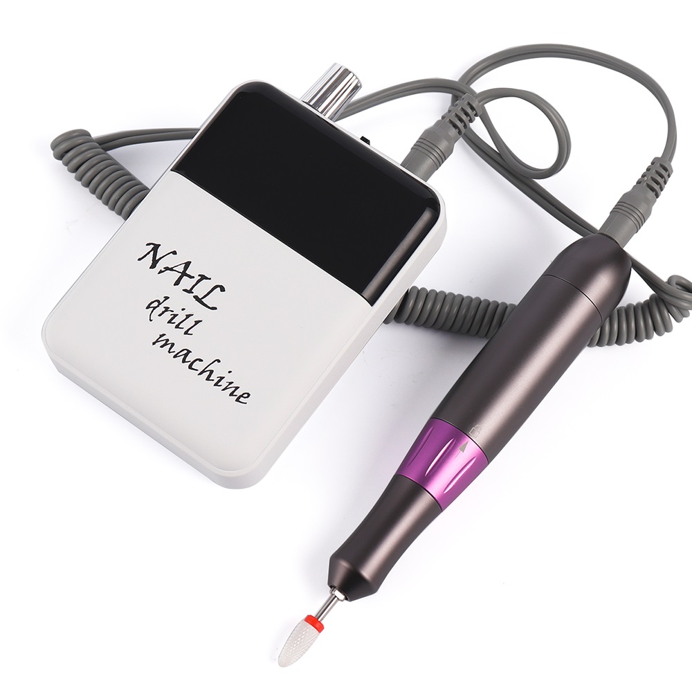 30000RPM Portable Rechargeable Nail Drill Machine Handpiece With Light Nail Polisher Manicure Remove Acrylic Milling UV Nail Gel