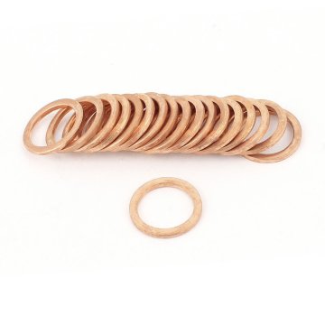 DSHA New Hot 20Pcs Copper Crush Washer Flat Ring Gasket Fitting 12mmx16mmx1.5mm