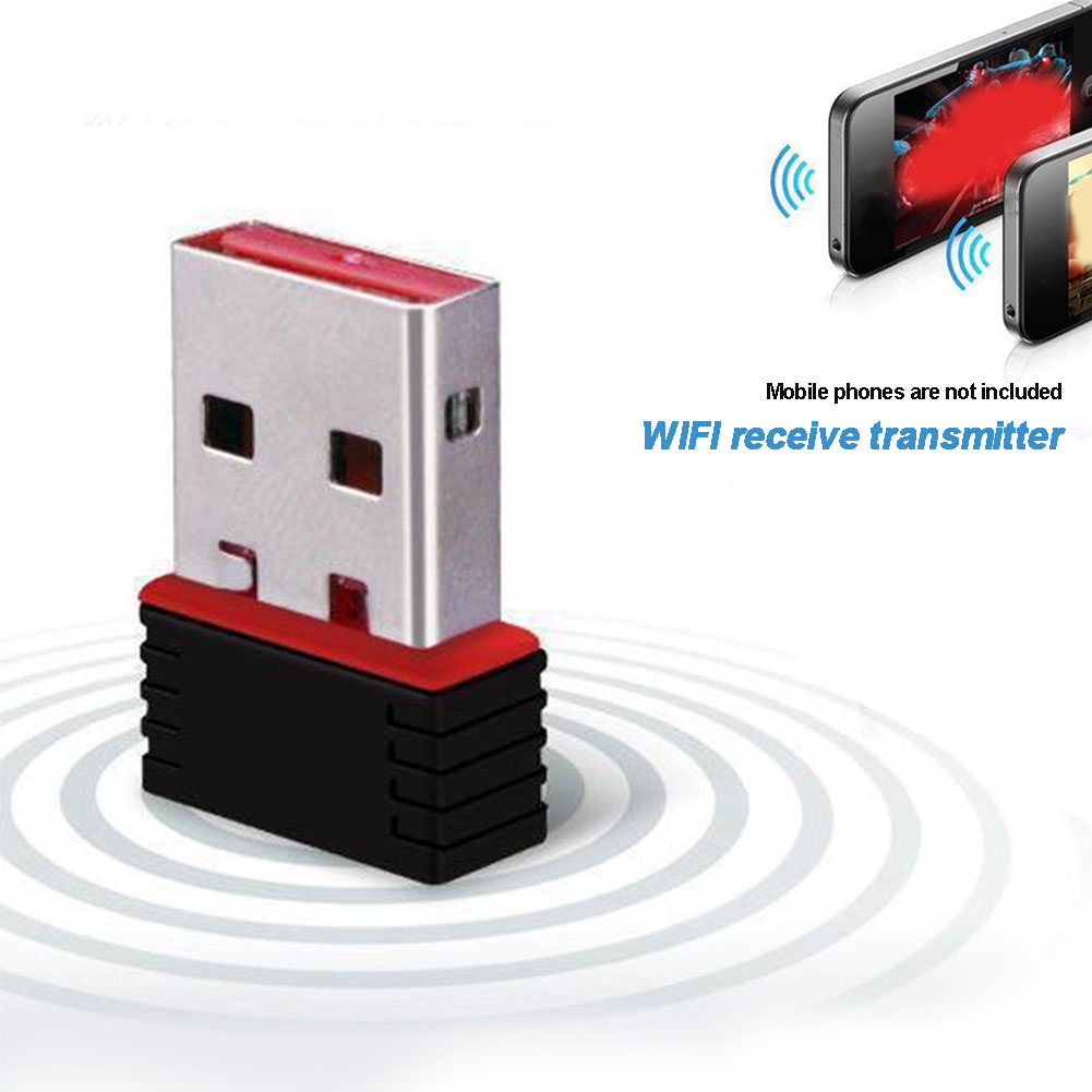 Dongle Mini Wifi Adapter For PC USB 150Mbps Receiver LAN Network Card Wireless
