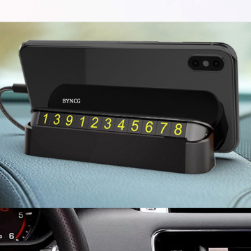 New car phone holder Car Styling Temporary Parking Card Phone Number Card Plate Park Stop In Car-styling Automobile Accessories