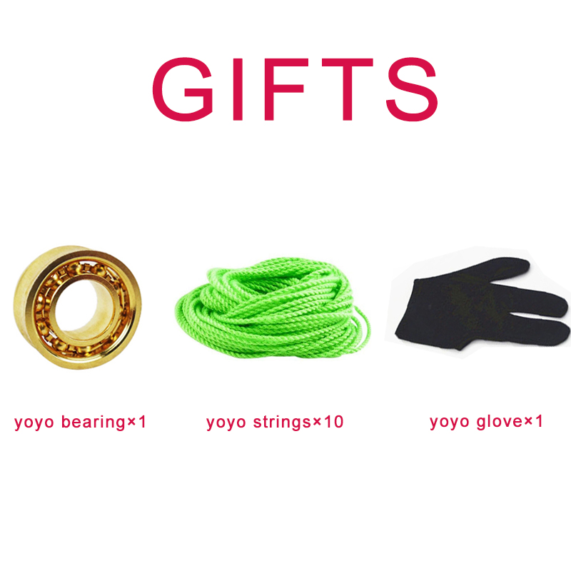 MAGICYOYO Y01 Node yoyo ball professional metal YoYo 10 strings 1 bearing 1 glove as Gift for Kids Children