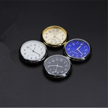 Car Ornament Automotive Clock Auto Watch Automobiles Interior Decoration Stick-On Clock Ornaments Accessories Christmas Gifts