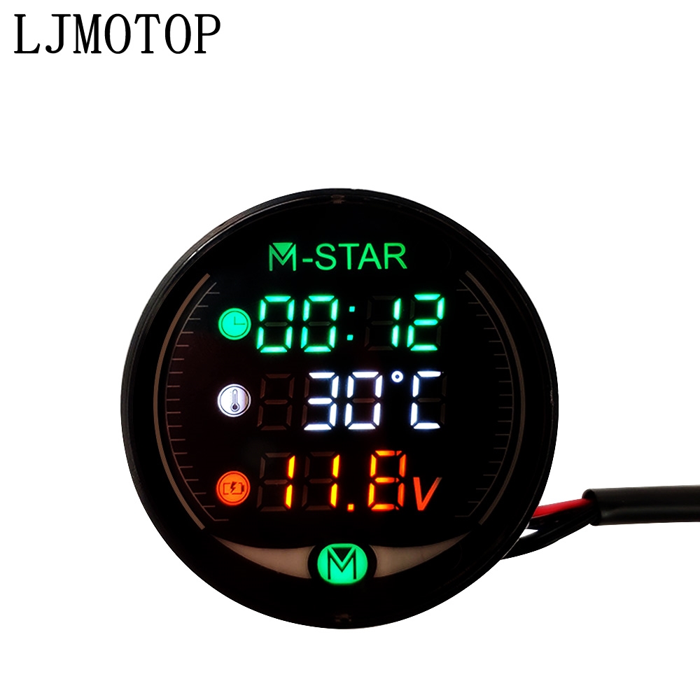 Night Vision Motorcycle Meter Time Temperature Voltage Table For KAWASAKI KL250 Super Sherpa KL650