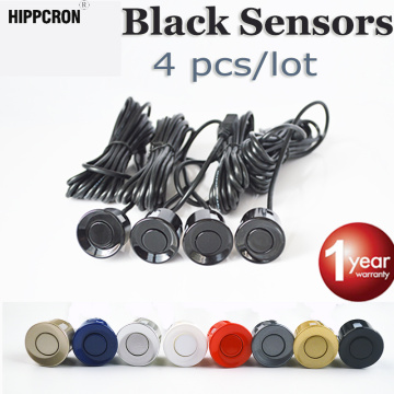 Hippcron 4 Pieces Sensors Parking Sensor 22mm Black Red Blue Gold Grey Silver Champagne Gold / White Color Car Reverse Probe