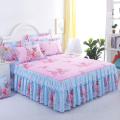 30 Floral Fitted Sheet Cover Graceful Lace Bedspread Bedroom Bed Cover Skirt Decoration Non-slip Mattress Cover Skirt cubrecama