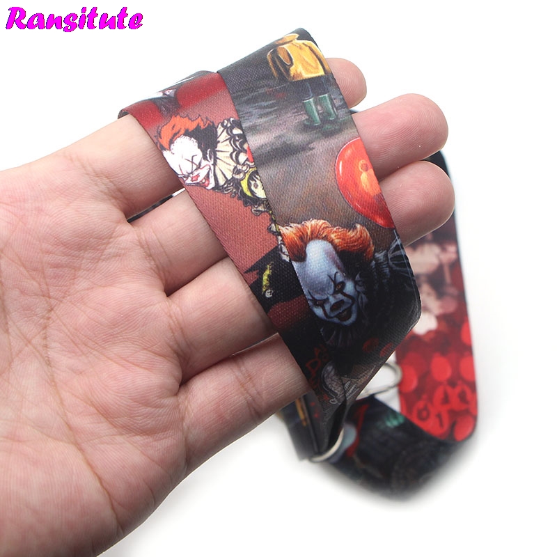 R178 Movie Clown Key ID Card Gym Phone Strap USB Badge Holder DIY Phone Lanyard