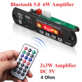 KEBIDU 5V Bluetooth MP3 Player Decoder Board Color Screen for Car Kit FM Radio TF USB 3.5mm AUX Audio Module Record Hands-free