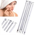 5PCS Blackhead Comedone Acne Pimple Remover Tool Spoon for Face Skin Care Tool Extractor Beauty Tool Needles Facial Pore Cleaner