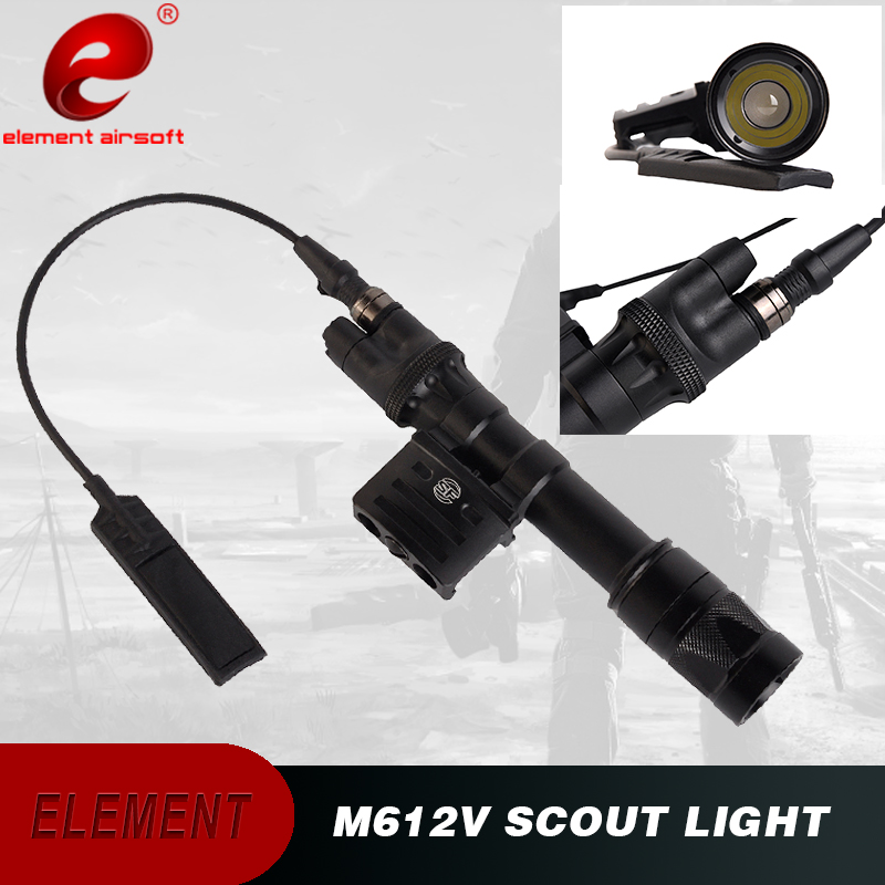 Element Airsoft Gun Light Surefir M612V Hunting Lamp Airsoft Scout Flashlight Weapons Light EX445