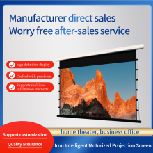 High definition Iron Intelligent Motorized Projection Screen