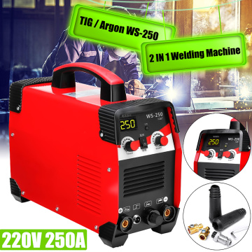 Newest 220V 7700W 2IN1 TIG/ARC Electric Welding Machine 20-250A MMA IGBT STICK Inverter For Welding Working and Electric Working