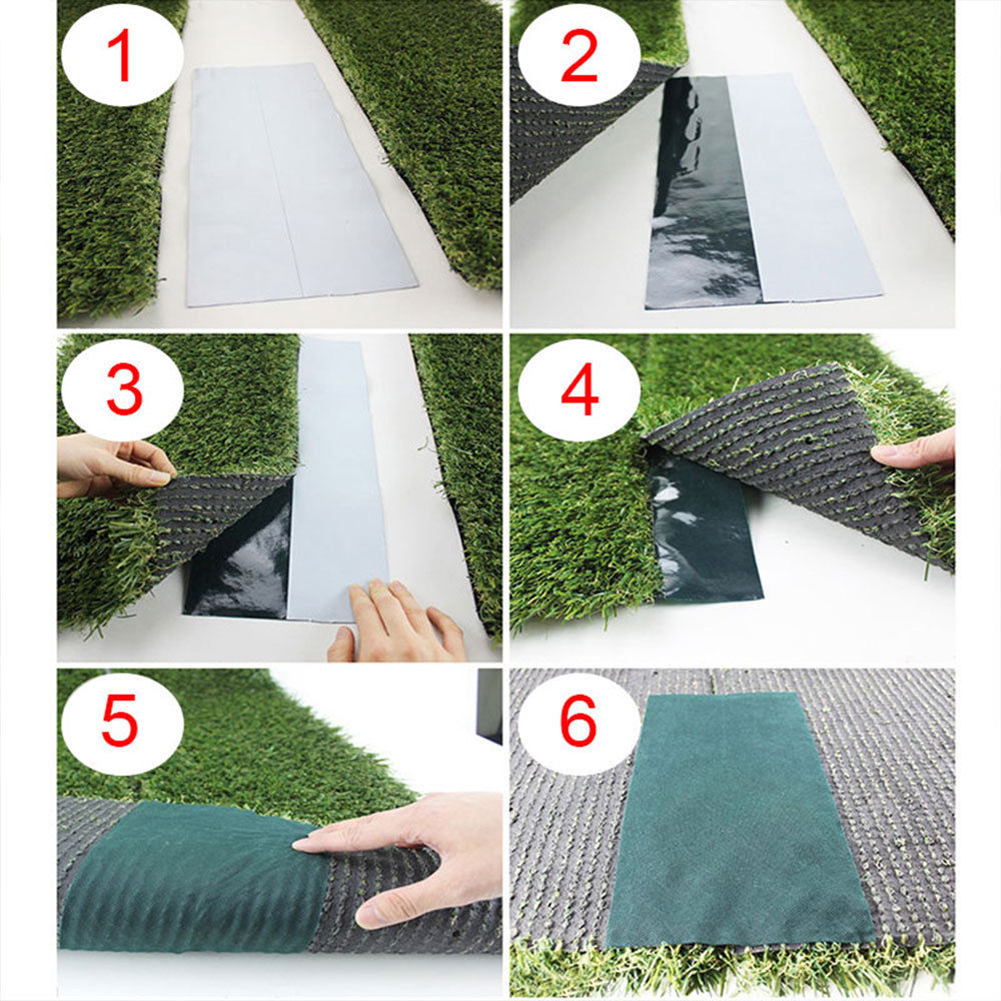 15x1000cm Garden Self Adhesive Joining Green Tape Synthetic Lawn Grass Carpet Artificial Turf Grass Seaming Fix Joining Tape