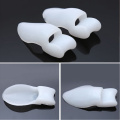 2Pcs Silicone Toe Separator Bunion Splint Hallux Valgus Orthosis Correction Overlapping Spreader Foot Protector Inserts