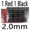 1 red 1 black 2.0mm