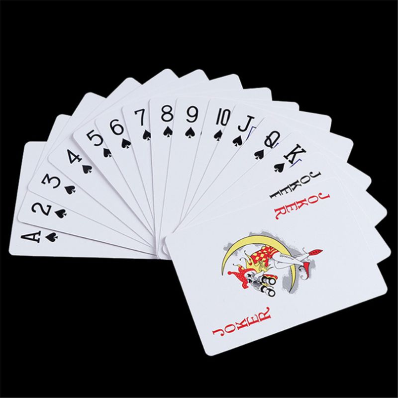 High Quality PVC Waterproof Playing Cards Wearproof Plastic Poker Bar Party Board Game White Card Magic Poker Props