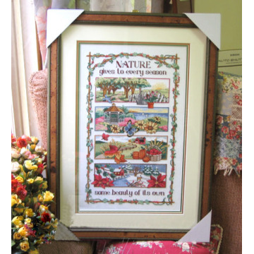 SJ014 Stich Cross Stitch Kits Craft Packages Cotton Seasons Painting Counted China DIY Needlework Embroidery Cross-Stitching