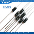 50PCS SR260 SB260 2A 60V DO-15 Schottky diode free shippping