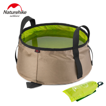 NatureHike 10L Ultralight Outdoor Nylon Folding Water Washbasin Portable Wash Bag Foot Bath Camping Equipment outodor tool