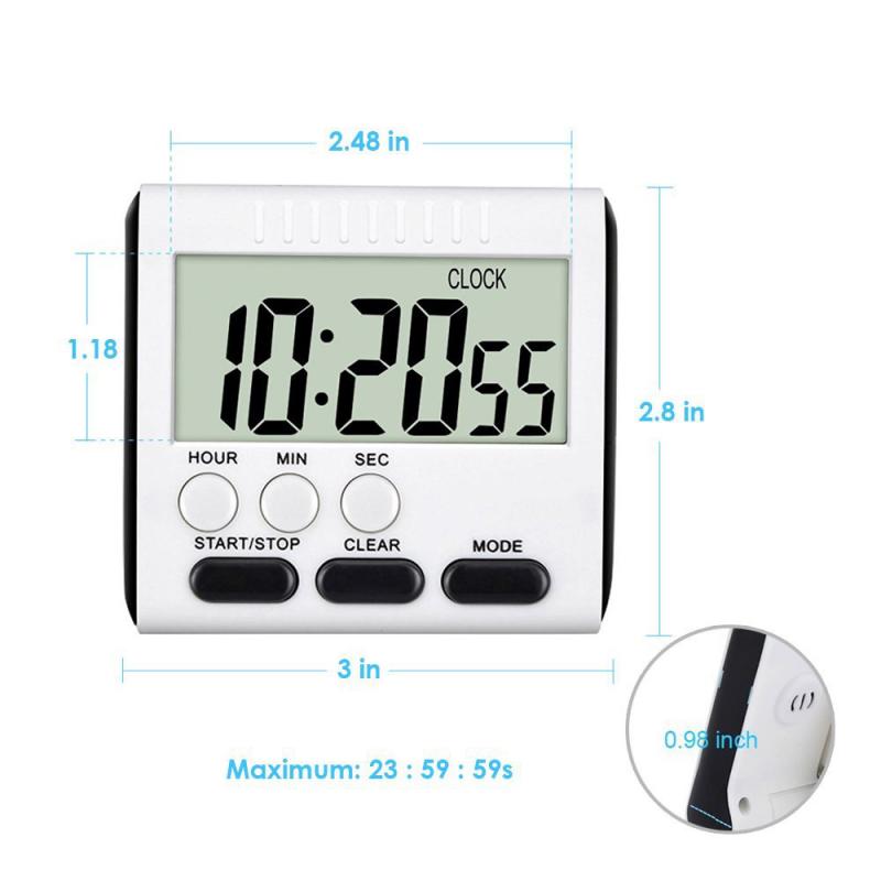 1PC Kitchen Timer Multifunction Magnetic LCD Digital Cooking Countdown Timer Reminder Loud Alarm Clock With Stand Kitchen Garget