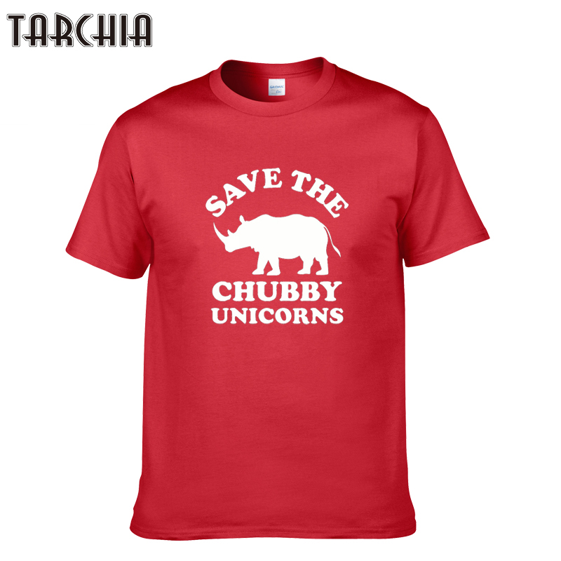 TARCHIA 2021 Fashion Summer Save Chubby Unicorns t-shirt Cotton Tops Tees Men Short Sleeve Boy Casual Homme Tshirt T Shirt Plus