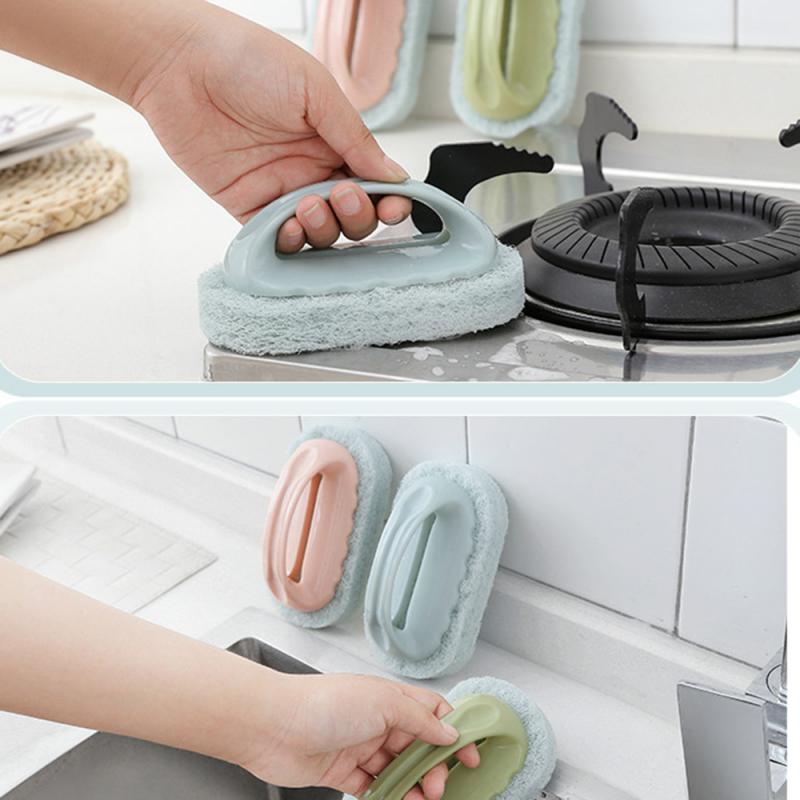 Special fibers Powerful Detergent Bath Brush Magic Sponge Kitchenware Washing Pot Clean Sponge Brush High quality PP material