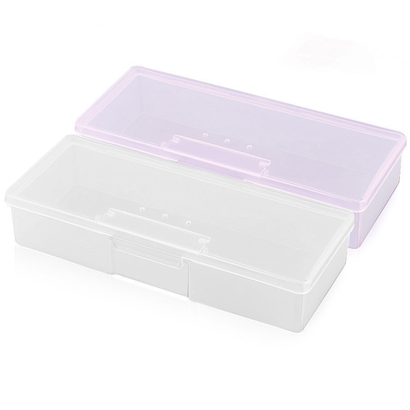 1pc Plastic Small Empty Box Nail Art Gems Brush Pen Storage Case Makeup Container Nail Special Tool Box Nail Pen Box Organizer