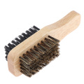 Beard Brush Bristle Comb Mens Boys Male Mustache Care Grooming Brush Double-sided Hair Brush Shaving Comb Wooden Wave Brush