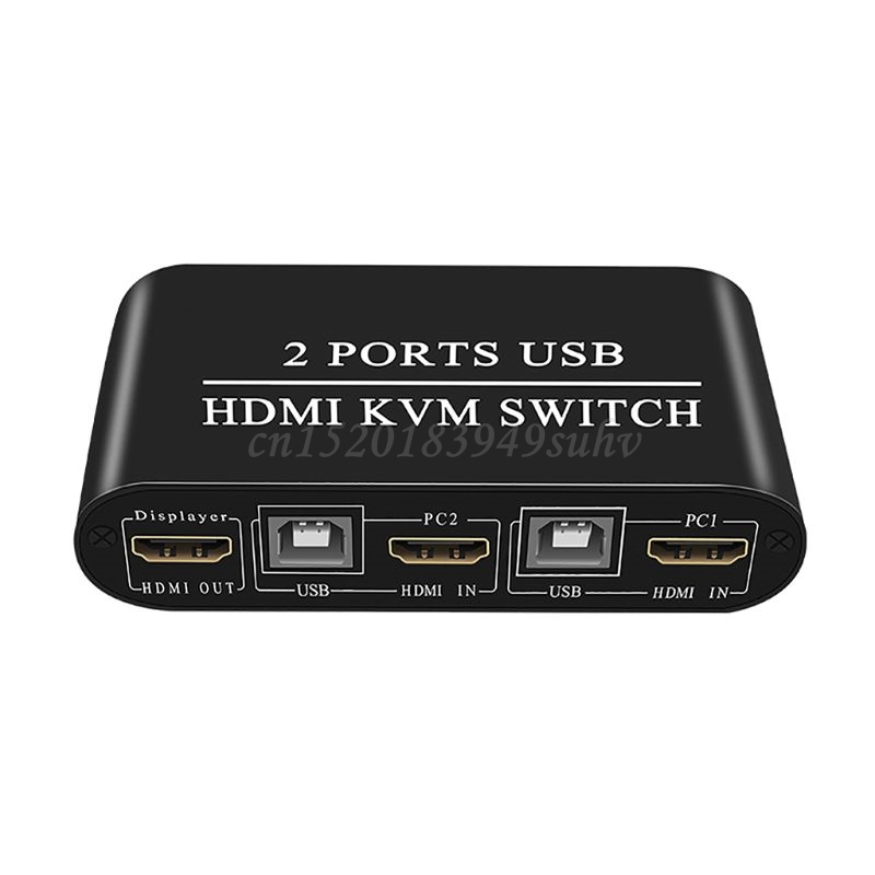 Multifunctional 4K High Definition HDMI-compatible KVM Switch 2-Port USB Manual Switcher Box Keyboard Mouse Splitter