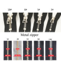 Meetee 10pcs D Ring 3/5/8/10# Zipper Sliders for Metal Zip Jacket Bag Zipper Head Clothes Zip Repair Kit DIY Sewing Accessories