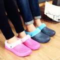 PULOMIES Men and Women Winter Slippers Fur Slippers Warm Fuzzy Plush Garden Clogs Mules Slippers Home Indoor Couple Slippers