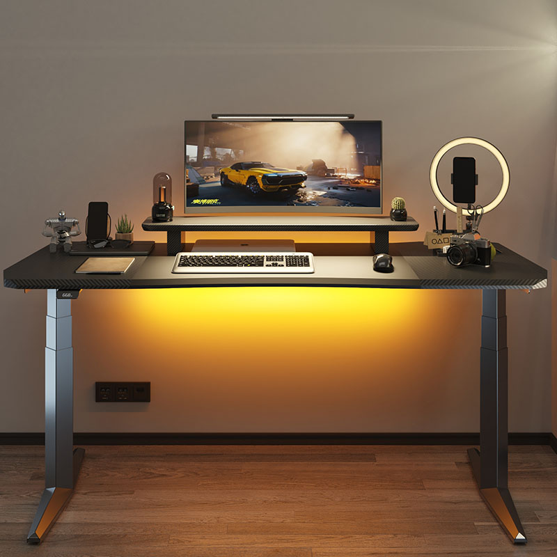 Dual Motor Electric Lifting Office Tables Gaming S