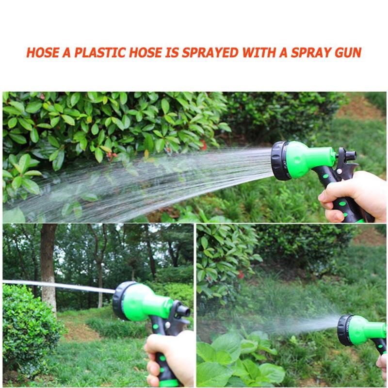 Expandable Garden Hose Pipe Watering Spray Gun for Car Washing Garden Lawn Irrigation Watering Kit