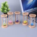 Wooden Hourglass Sand Clock 3 Minutes Hourglass Sandglass Kids Toothbrush Timer Time Counter Children Gift Home Decoration