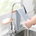 1Set Kitchen Accessories Faucet Shelf Towel Organizer Kitchen Drain Rack Kitchen Faucet Clip Type Soap Box Kitchen Gadgets