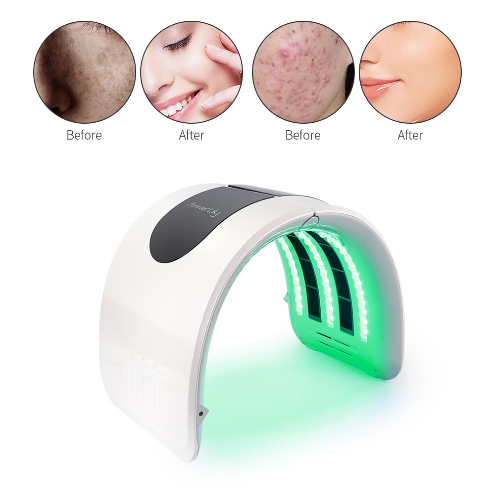 2-IN-1 30-60℃ Heating Threapy Foldable 7 Color LED Photon Machine Face&Body Mask Salon Home Use Skin Rejuvenation Acne Skin Care