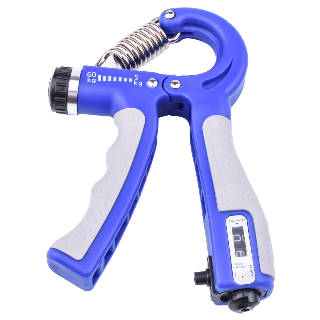 Adjustable Hand Grip Strengthener Count Hand Exerciser Grip Workout Finger Strength Muscle Trainer Non-Slip Handles Wrist Gym